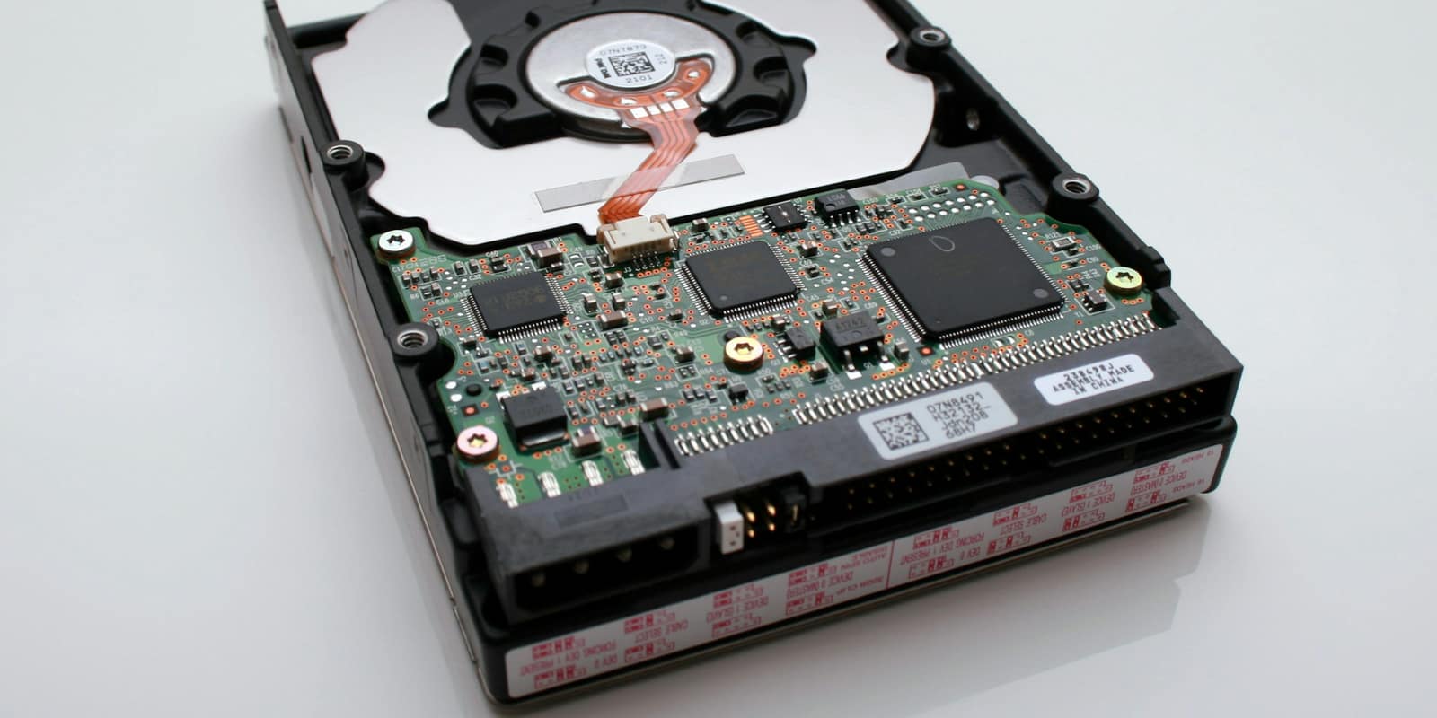 Black and gray internal hard disk drive